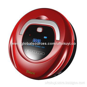 Drop shipping TO-RSW(C) Red Color Robot Vacuum Cleaner with LED Screen